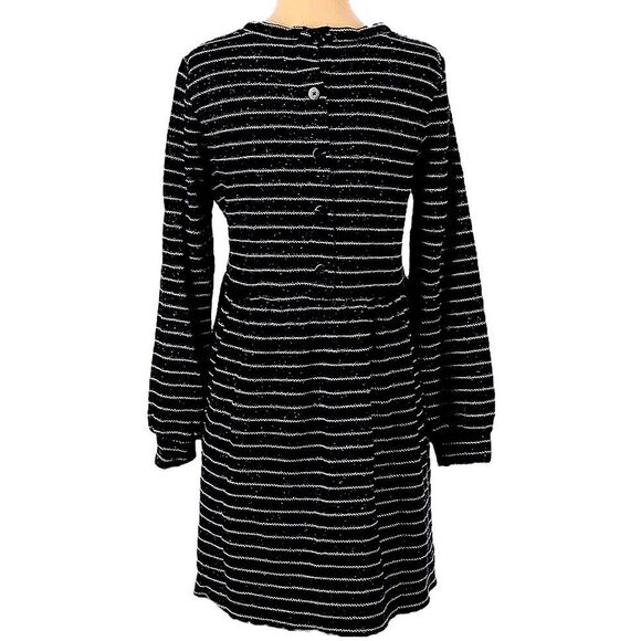 Loft Stripe Dress Navy Button Back Dress Size XS • NEW WITH TAGS • - Picture 6 of 10